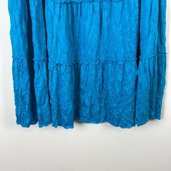 INC International Concepts Flowy Boho Drawstring Waist Tiered Gauze Maxi Skirt - Picture 2 of 8